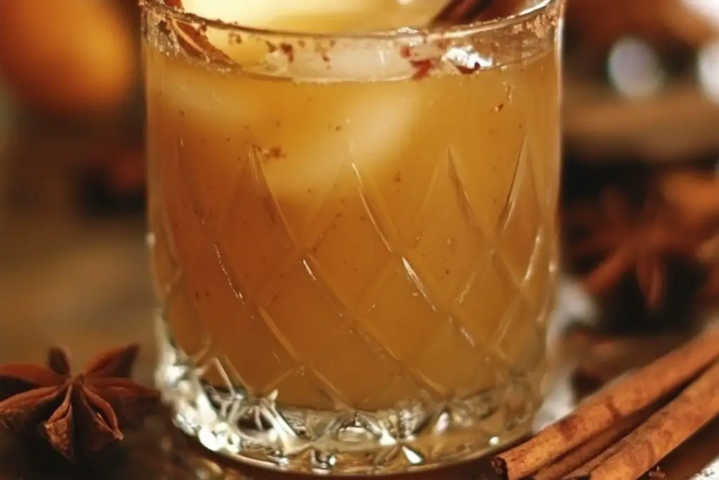 Spiced Pear Punch Mocktail