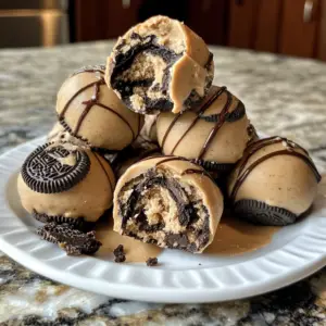 3-Ingredient Peanut Butter Oreo Cookie Balls