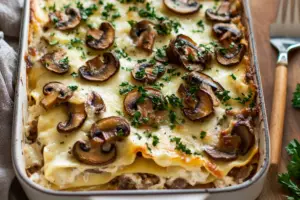 Amazing Mushroom Lasagna
