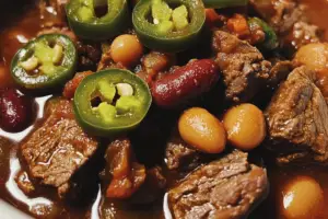 Beef, Bean, and Jalapeño Chili