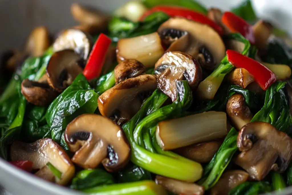 Bok Choy Mushroom Stir Fry