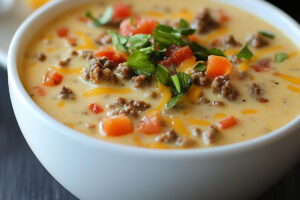Cheeseburger Soup Delight Cheeseburger Soup Delight