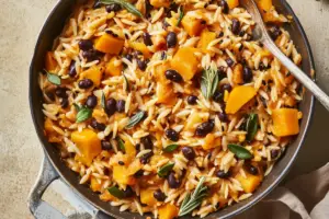Creamy Butternut Squash Black Bean Orzo Creamy Butternut Squash Black Bean Orzo