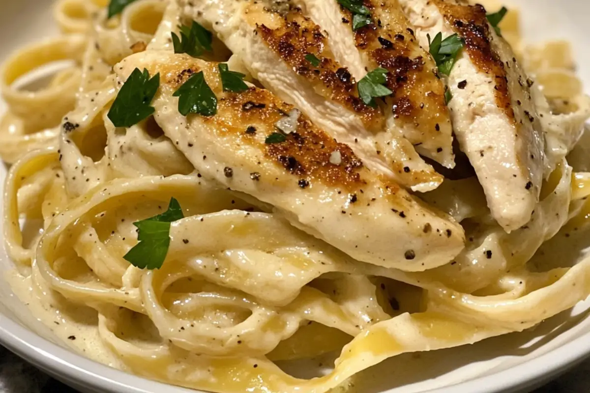 Creamy Chicken Fettuccine Alfredo