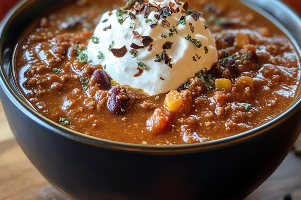 Crock Pot Pumpkin Spice Chili