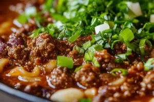 Heavenly Ground Beef Chorizo Chili