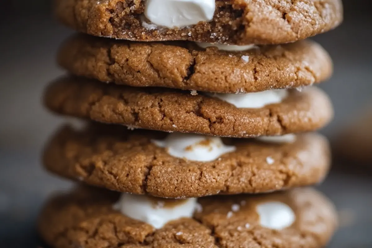Marshmallow Molasses Cookies Recipe