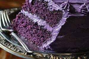 Purple Velvet Cake with Frosting Purple Velvet Cake with Frosting