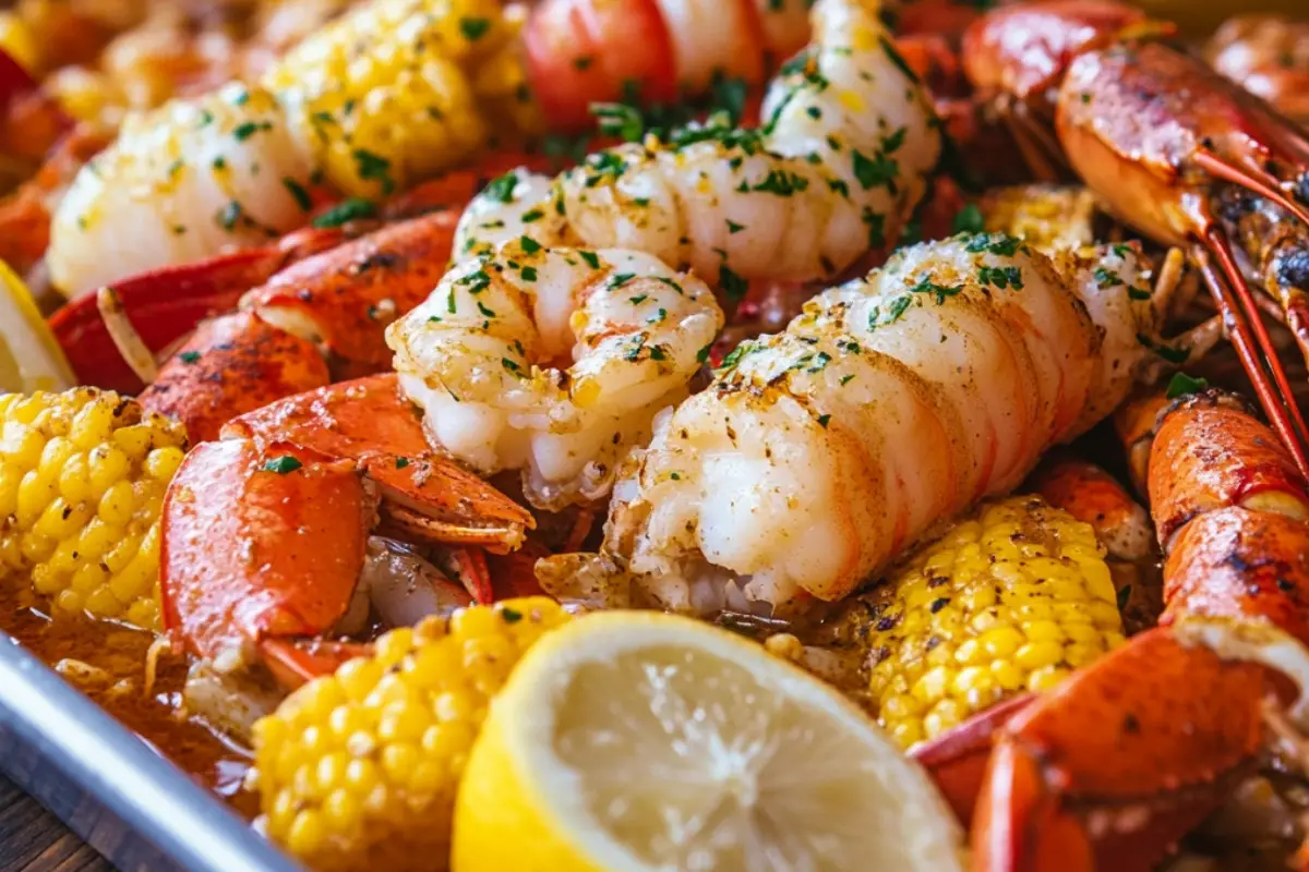 Seafood Boil with Garlic Butter Sauce