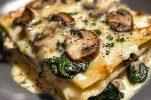 Spinach Mushroom Lasagna