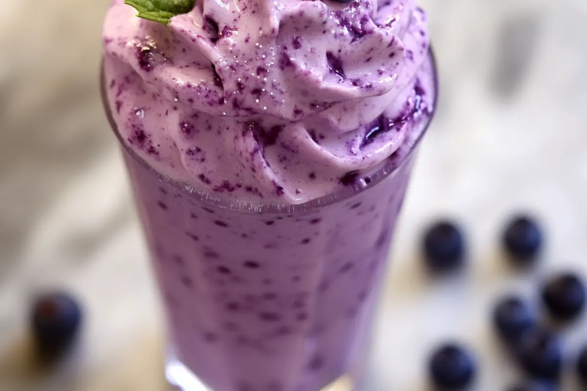Sugar-Free Blueberry Italian Cream Soda