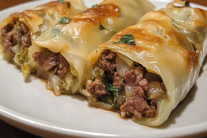 Beef and Cabbage Stuffed Rolls Beef and Cabbage Stuffed Rolls