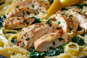 Lemony Chicken and Spinach Pasta Lemony Chicken and Spinach Pasta