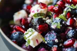 Blueberry Pomegranate Feta Salad Blueberry Pomegranate Feta Salad