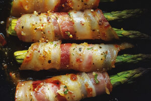 Garlic Bacon Wrapped Asparagus Garlic Bacon Wrapped Asparagus