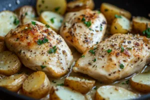 Garlic Parmesan Chicken and Potatoes Garlic Parmesan Chicken and Potatoes