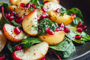 Pear and Pomegranate Spinach Salad Pear and Pomegranate Spinach Salad