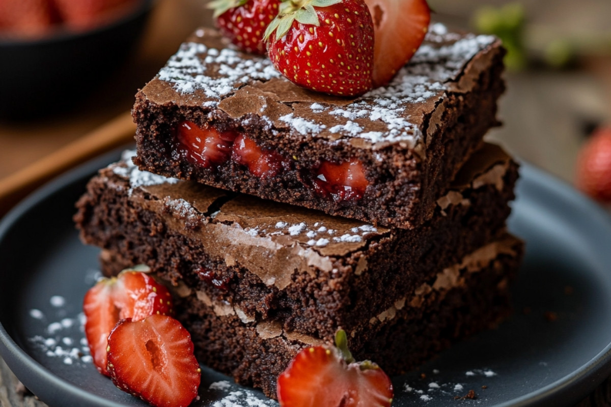 Strawberry Brownies Recipe
