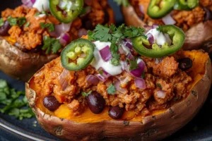 Easy Taco Stuffed Sweet Potatoes Easy Taco Stuffed Sweet Potatoes
