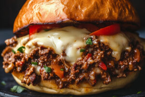 Philly Cheesesteak Sloppy Joes Philly Cheesesteak Sloppy Joes