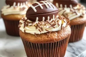 Easy Football Cupcakes Easy Football Cupcakes