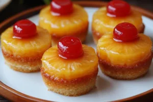 Mini Pineapple Upside Down Cheesecakes Mini Pineapple Upside Down Cheesecakes