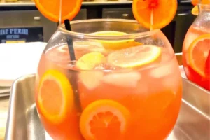 Crown Royal Peach Fish Bowl Cocktail