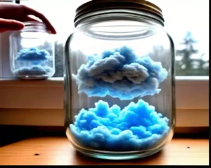 Magical Rainbow Clouds in a Jar!