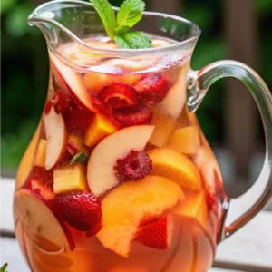 The Peach Strawberry Cherry Summer Sangria The Peach Strawberry Cherry Summer Sangria