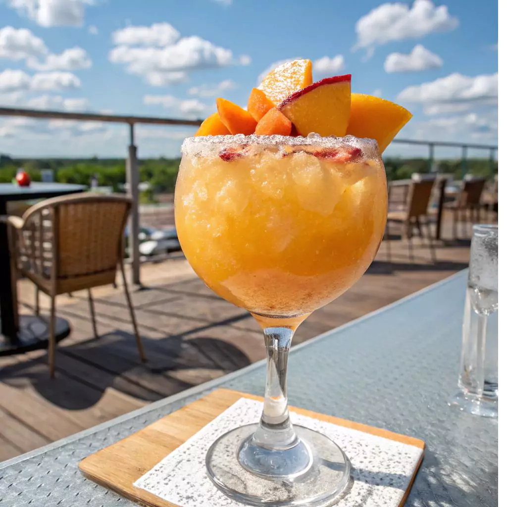 Frozen Peach Margaritas