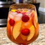 Peach Strawberry Cherry Summer Sangria