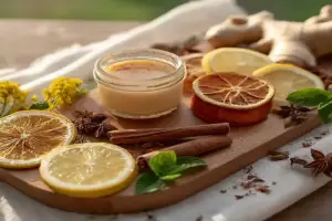 A vibrant and fresh natural Zepbound dish with colorful vegetables, herbs, and zesty seasoning displayed in a rustic bowl.