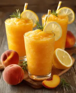Peach Lemonade Slush