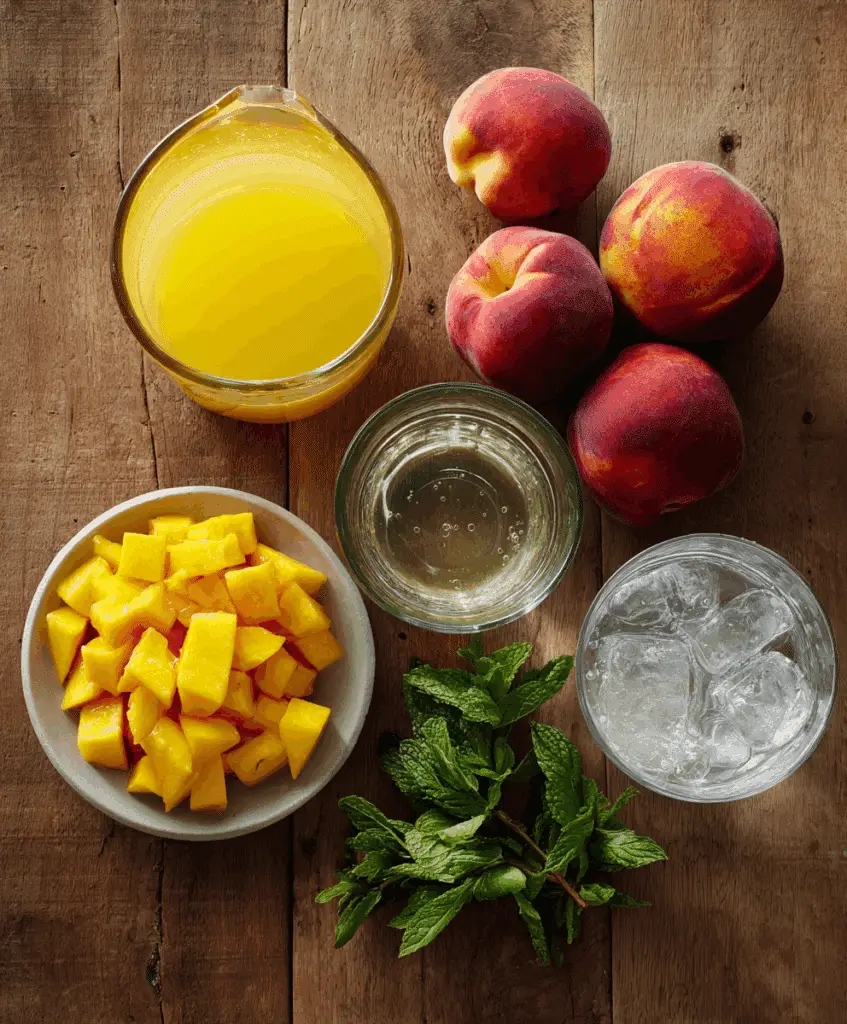 Ingredients Peach Lemonade Slush