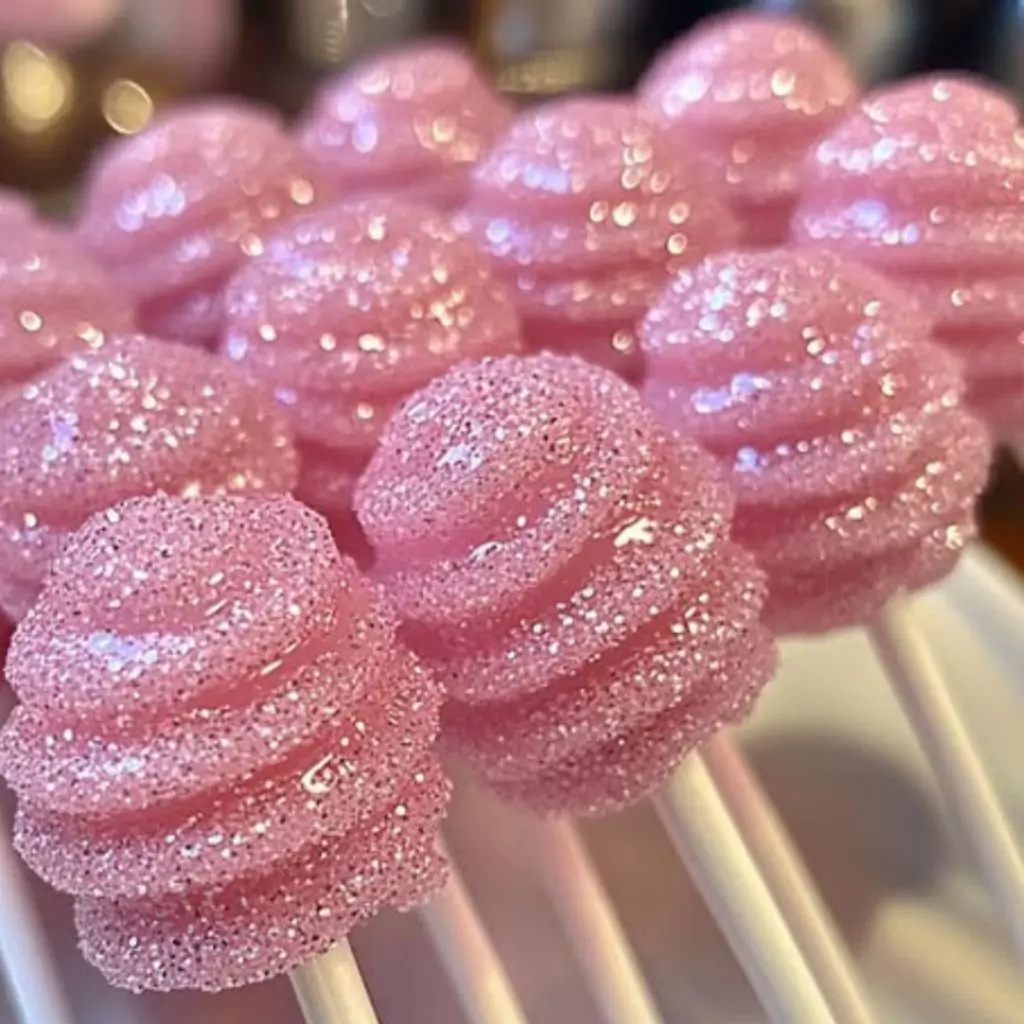 Frosted Bubblegum Vodka Wands