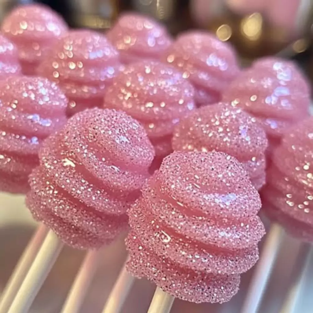 Frosted Bubblegum Vodka Wands