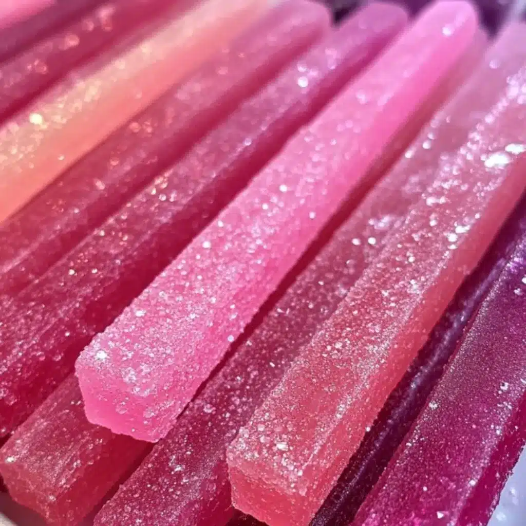 Frosted Bubblegum Vodka Wands