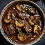 Traditional Slow Cooker Beef and Mushroom Stew Recipe